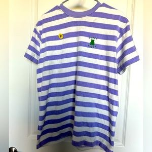 Teddy Fresh size S terry fabric T-shirt with pin oversized fit